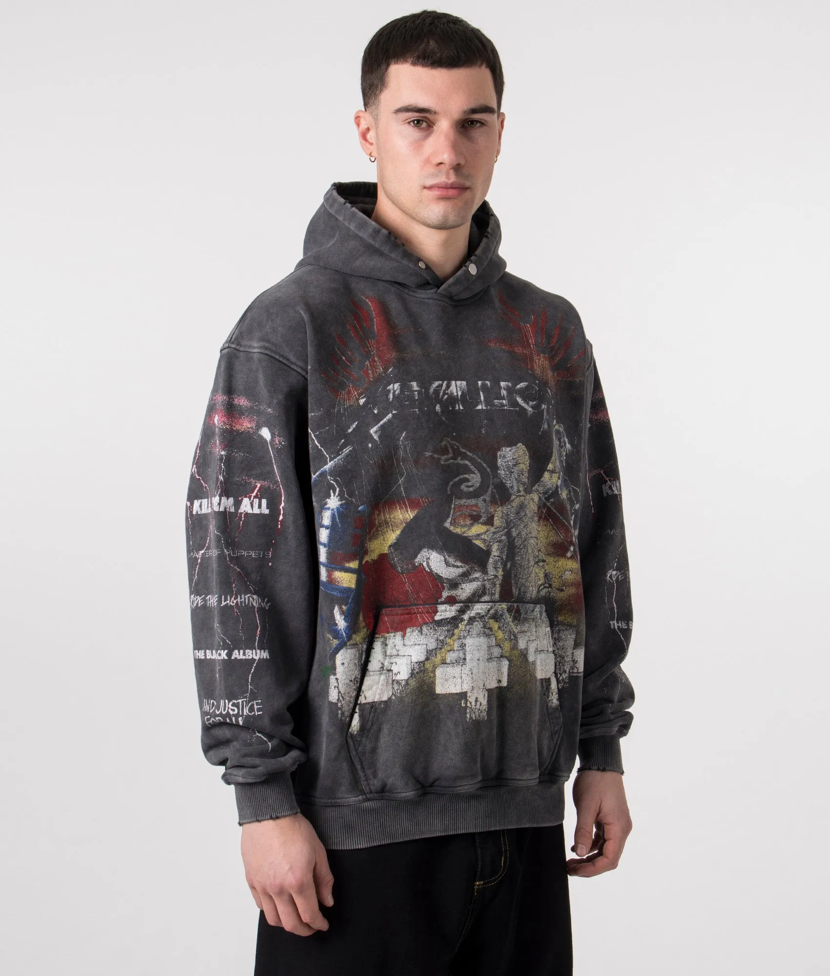 Oversized Fit Metallica Master Of Puppets Hoodie