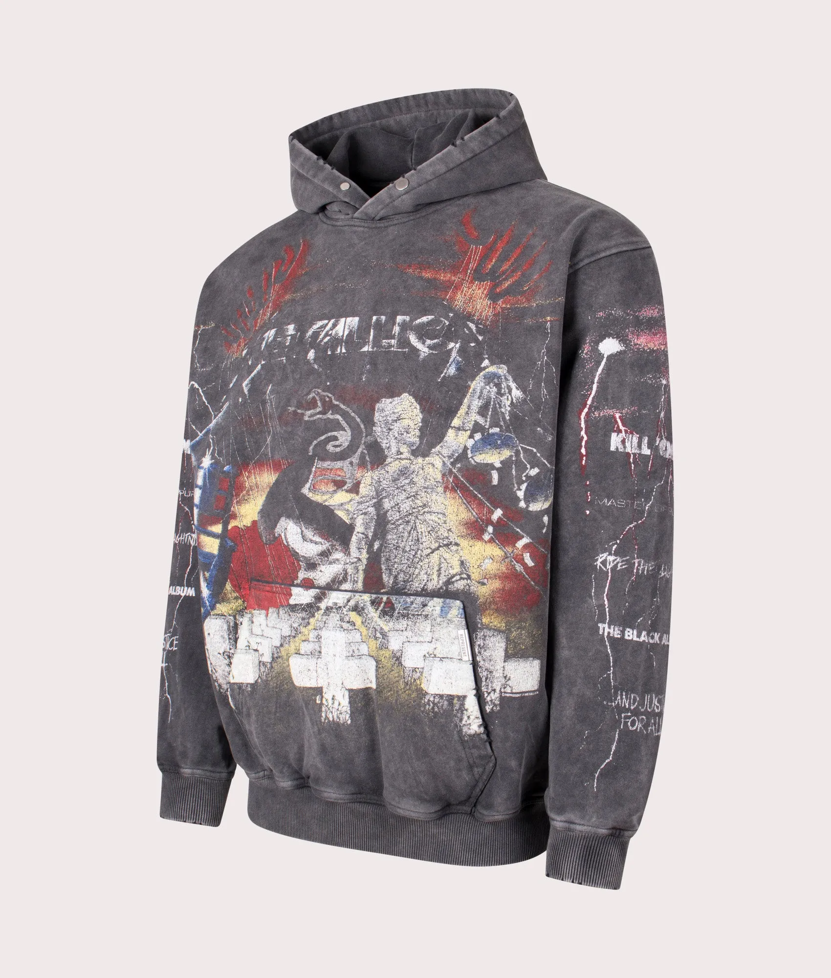 Oversized Fit Metallica Master Of Puppets Hoodie