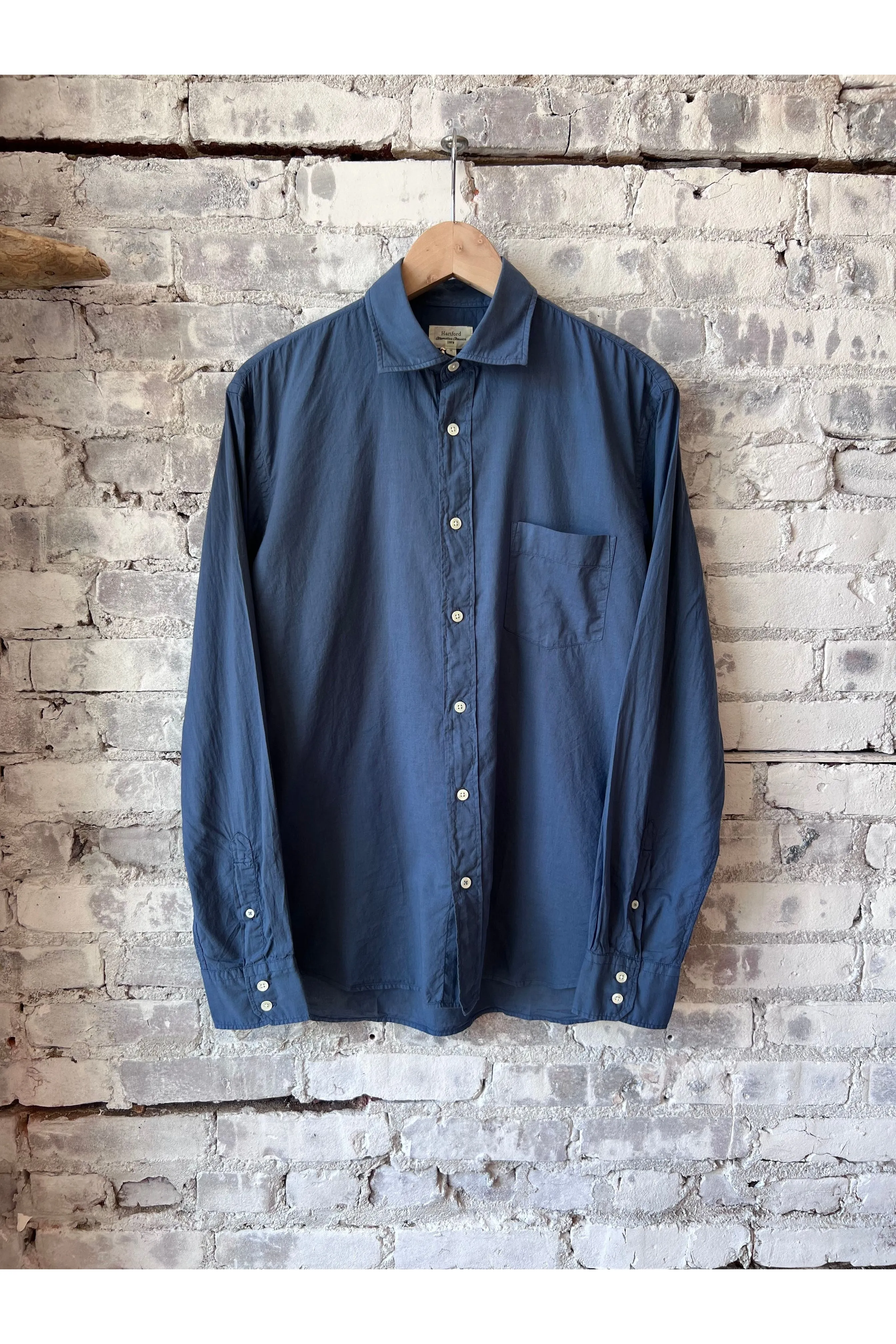 Paul Pat Cotton Voile Shirt - Cobalt