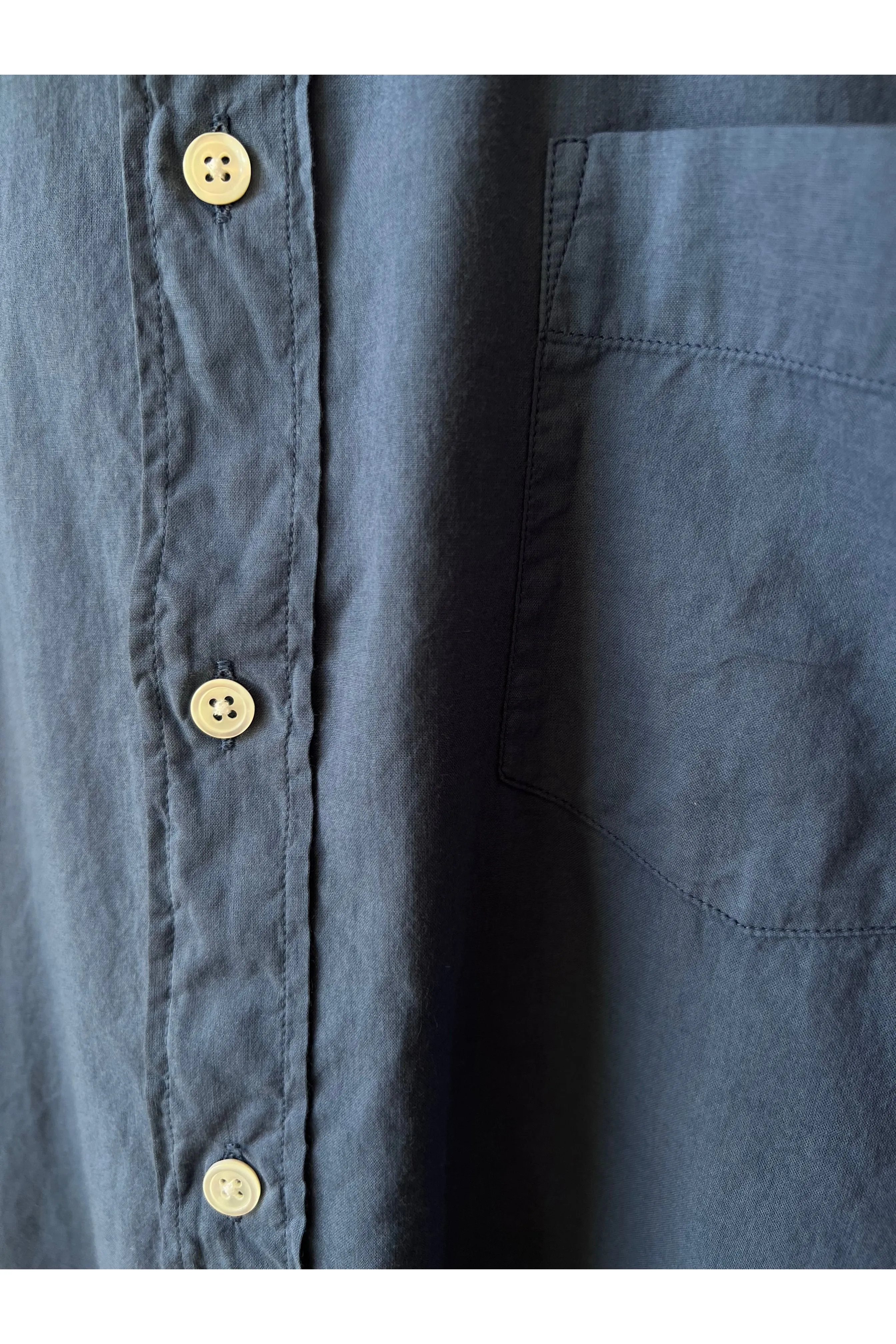 Paul Pat Cotton Voile Shirt - Cobalt