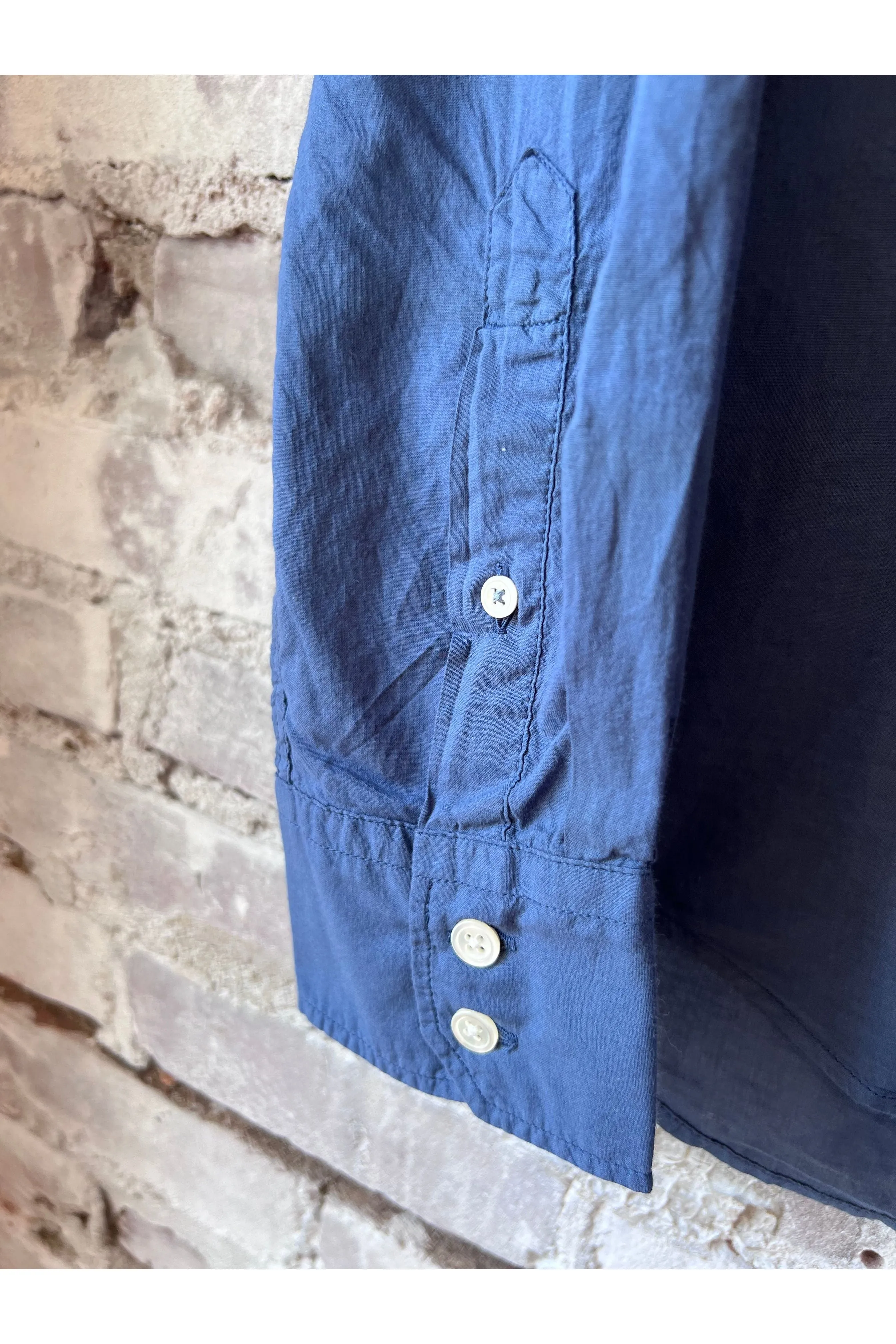 Paul Pat Cotton Voile Shirt - Cobalt