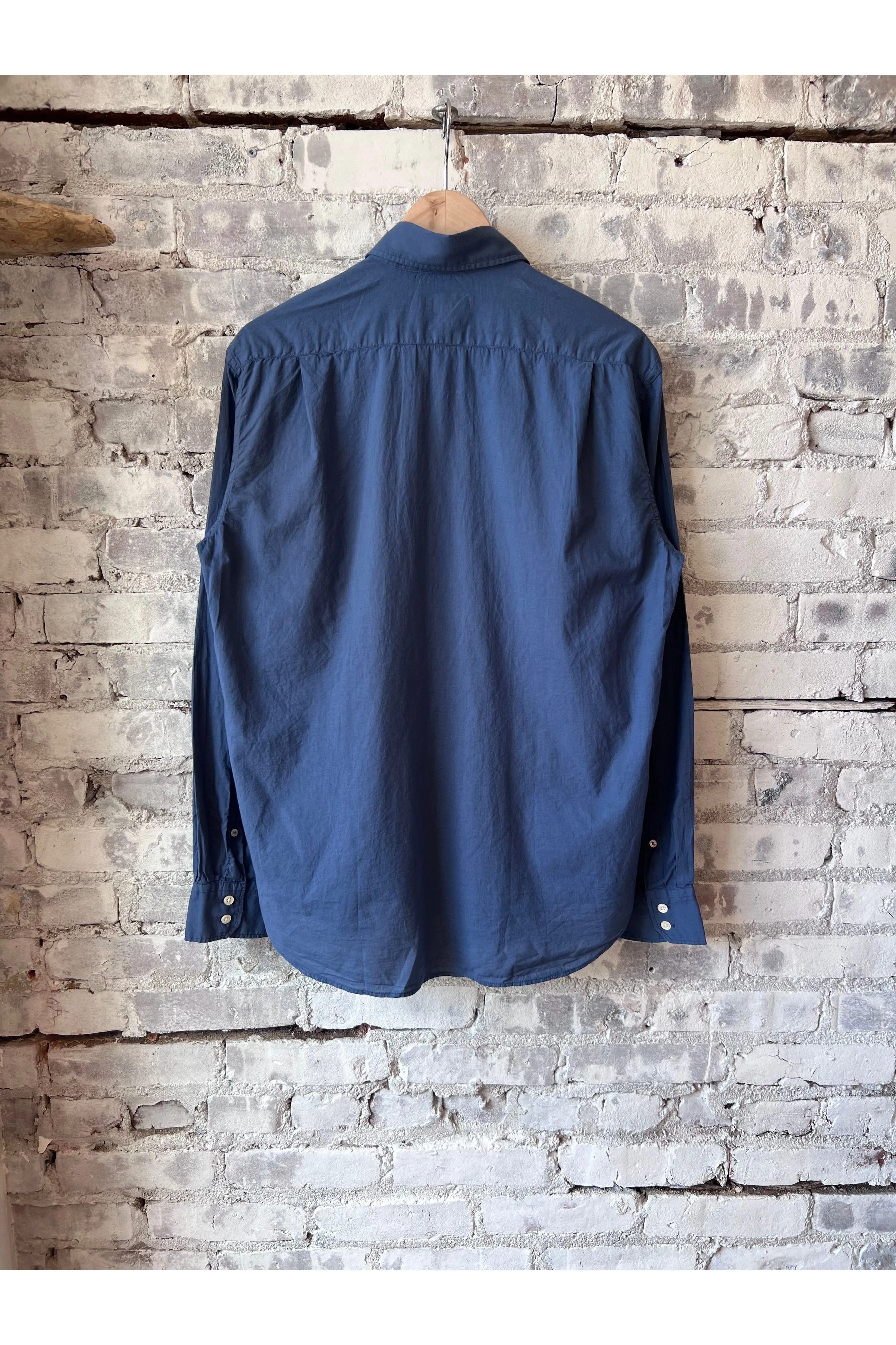 Paul Pat Cotton Voile Shirt - Cobalt