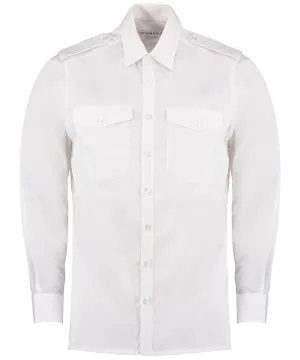 Pilot shirt long sleeved | White