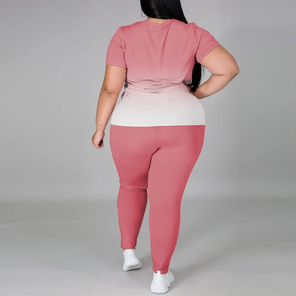 PINSV Plus Size Outfits For Women 2 Piece Sets 1x-5x