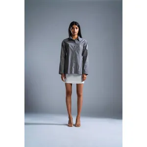 PRIMAL GRAY Grey Organic Cotton Open Back Shirt