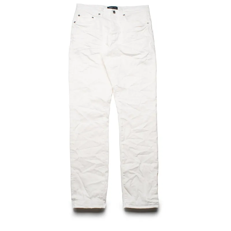 Purple Brand Mid Rise Slim Straight Leg Supernova Straight Jean - White