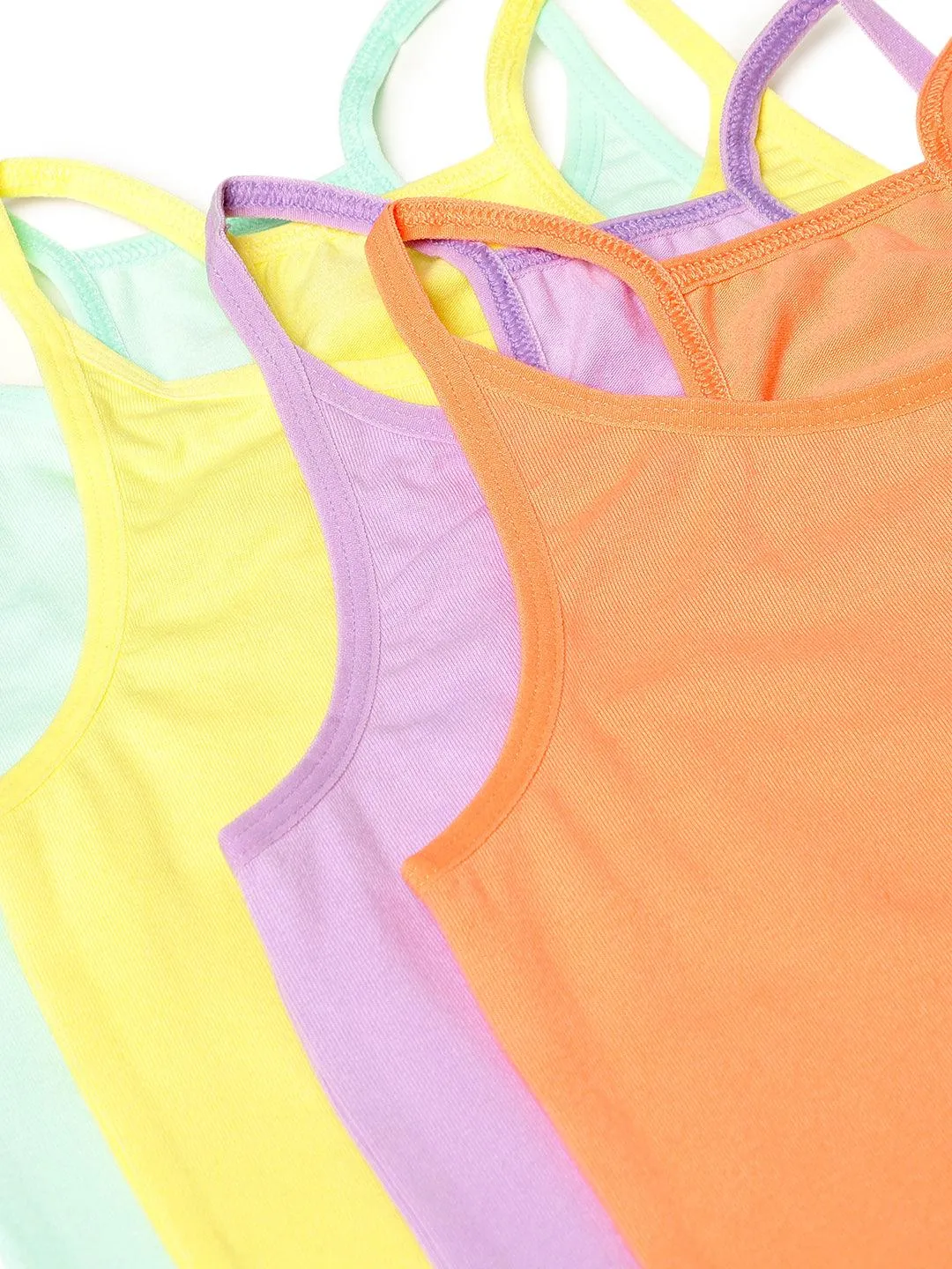 Razor Back Cami Vests - Multicolour (Pack of 4)