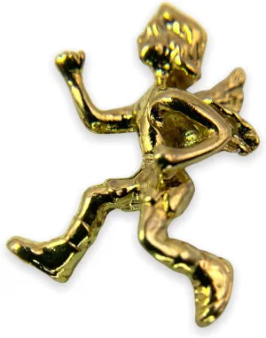 Running Guardian Angel Lapel Pin by StockPins - Gold Angel Pin for Good Luck and Protection While Running or Jogging, For Runners