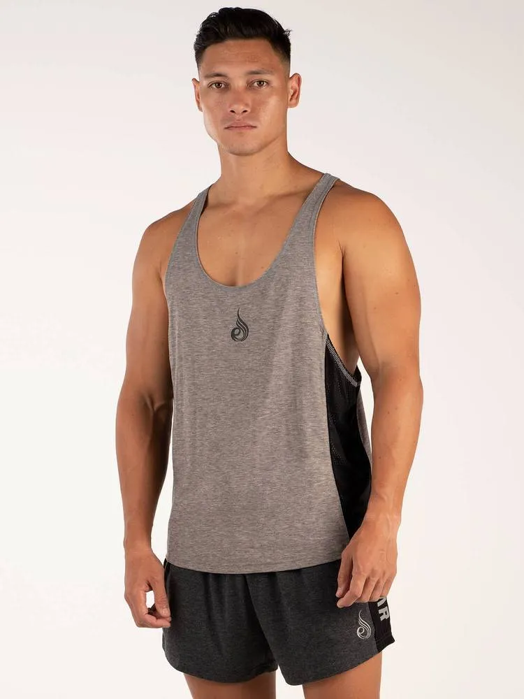 Ryderwear BSX Stringer T-Back - Grey Marle