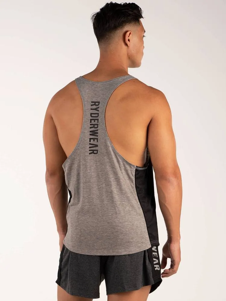 Ryderwear BSX Stringer T-Back - Grey Marle