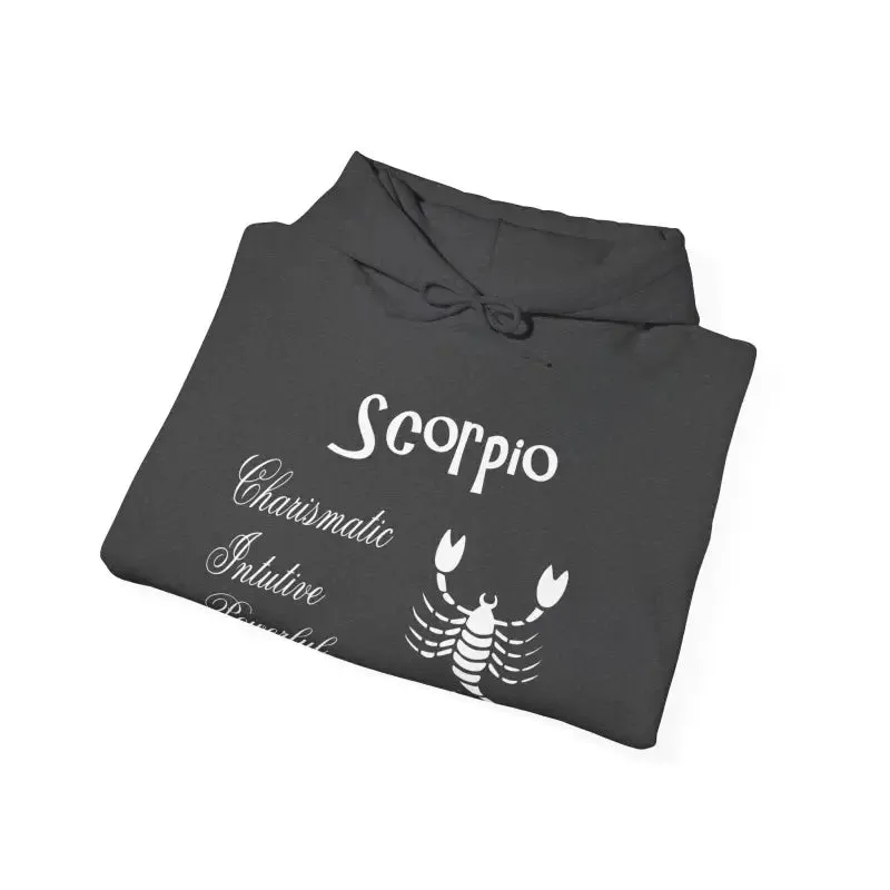 Scorpio Sign Hooded Sweatshirt for Zodiac Vibes