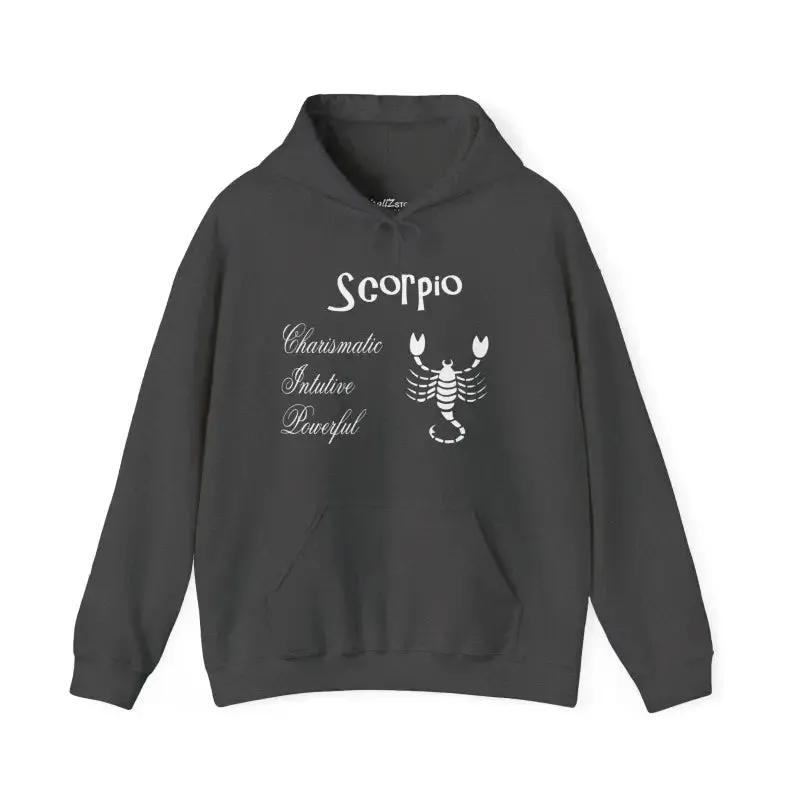 Scorpio Sign Hooded Sweatshirt for Zodiac Vibes