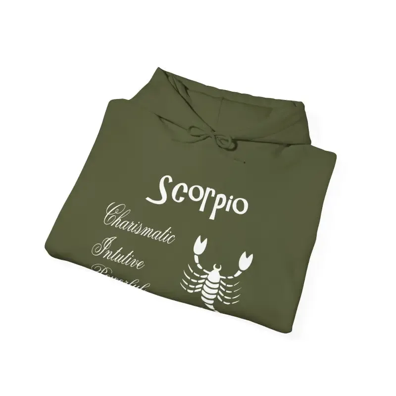 Scorpio Sign Hooded Sweatshirt for Zodiac Vibes