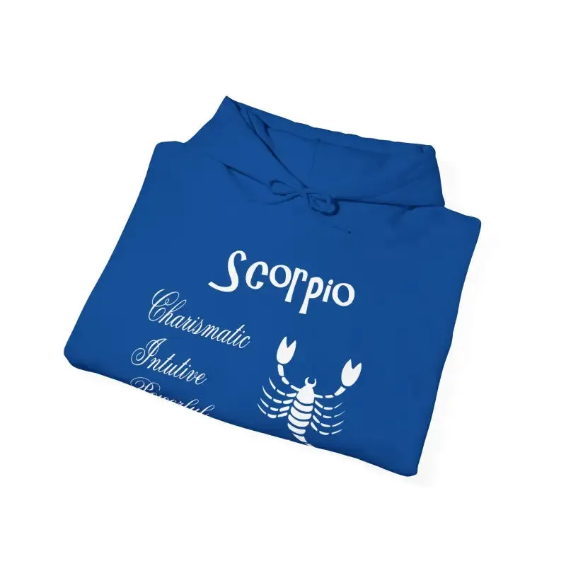 Scorpio Sign Hooded Sweatshirt for Zodiac Vibes