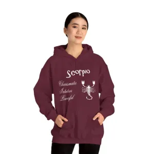 Scorpio Sign Hooded Sweatshirt for Zodiac Vibes
