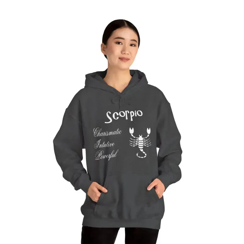 Scorpio Sign Hooded Sweatshirt for Zodiac Vibes