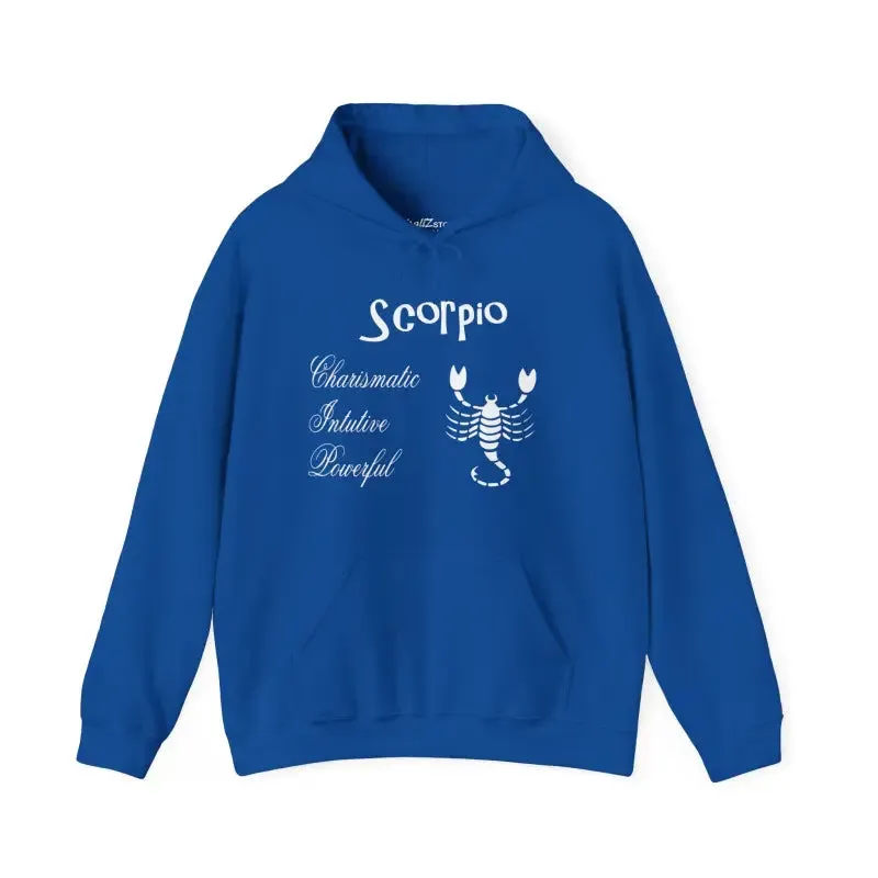 Scorpio Sign Hooded Sweatshirt for Zodiac Vibes