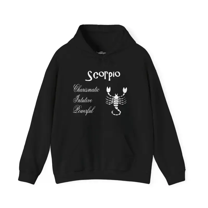 Scorpio Sign Hooded Sweatshirt for Zodiac Vibes