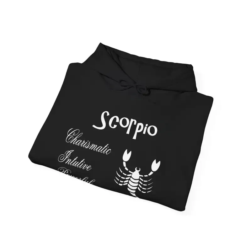 Scorpio Sign Hooded Sweatshirt for Zodiac Vibes