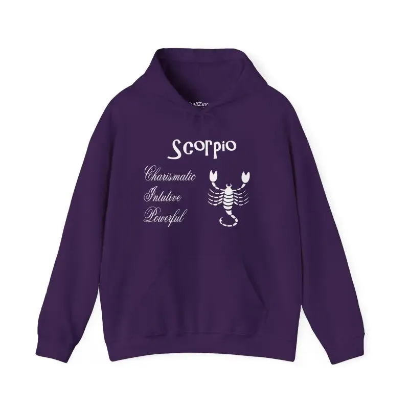 Scorpio Sign Hooded Sweatshirt for Zodiac Vibes