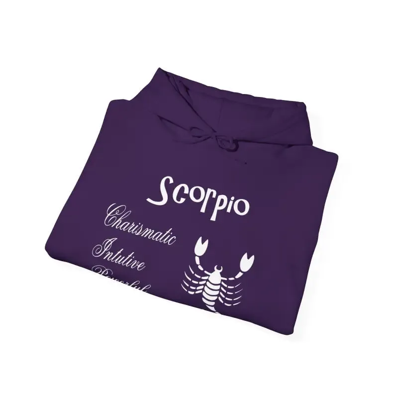 Scorpio Sign Hooded Sweatshirt for Zodiac Vibes