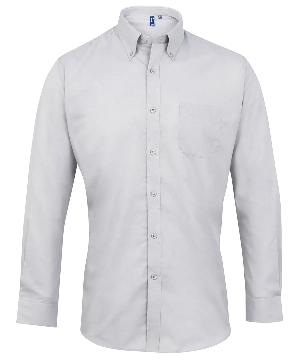 Signature Oxford long sleeve shirt | Silver