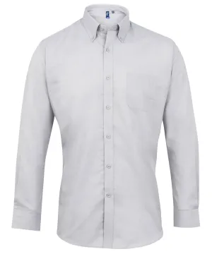 Signature Oxford long sleeve shirt | Silver