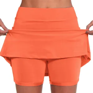 Skorts for Women Dressy Casual 2025 Plus Size High Waist Tummy Control Athletic Golf Tennis Skirt Comfy Shorts Skirts