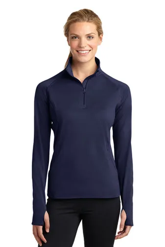 Sport-Tek® Ladies Sport-Wick® Stretch 1/4-Zip Pullover