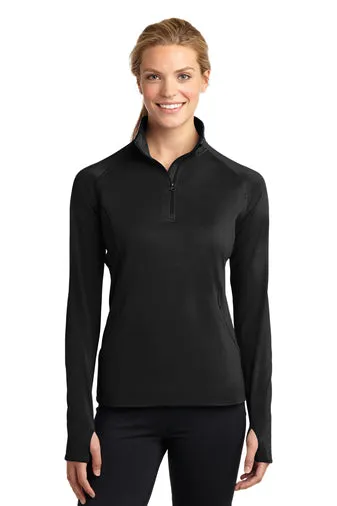 Sport-Tek® Ladies Sport-Wick® Stretch 1/4-Zip Pullover