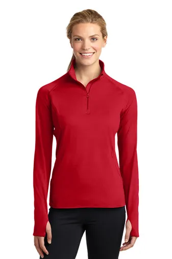 Sport-Tek® Ladies Sport-Wick® Stretch 1/4-Zip Pullover