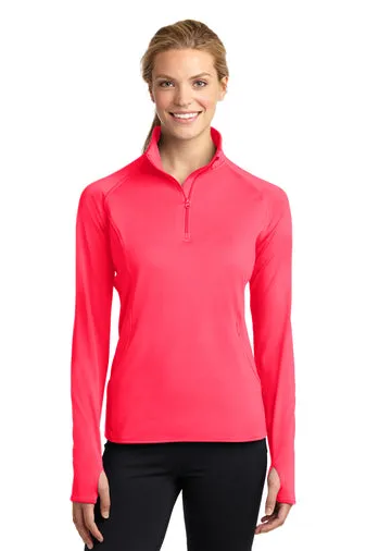 Sport-Tek® Ladies Sport-Wick® Stretch 1/4-Zip Pullover
