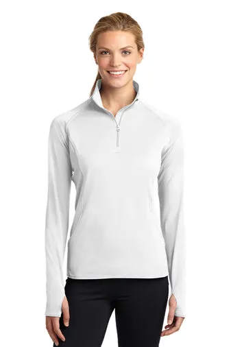 Sport-Tek® Ladies Sport-Wick® Stretch 1/4-Zip Pullover