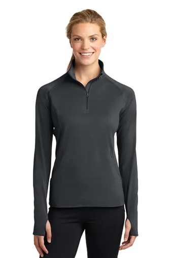 Sport-Tek® Ladies Sport-Wick® Stretch 1/4-Zip Pullover