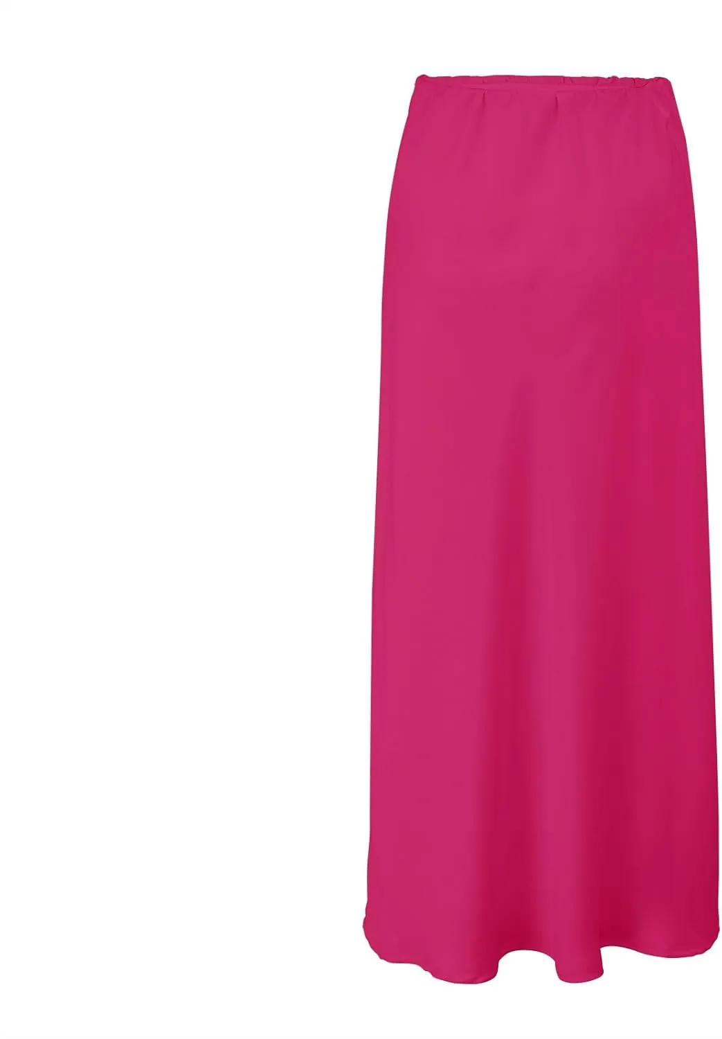Spring Summer Skirts Satin Skirt High Waisted Maxi Wedding A Line Long Skirts Disposable Table