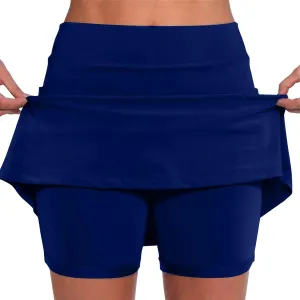 Tennis Skirt Skorts for Woman High Waisted Elastic Yoga Workout Golf Skorts Quick Dry Athletic Tummy Control Floral Skirts