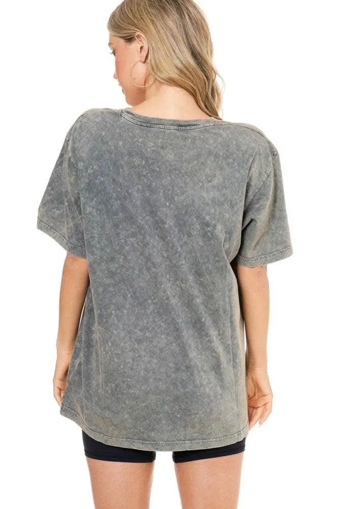 Vintage Denim Longhorn Graphic T-Shirt
