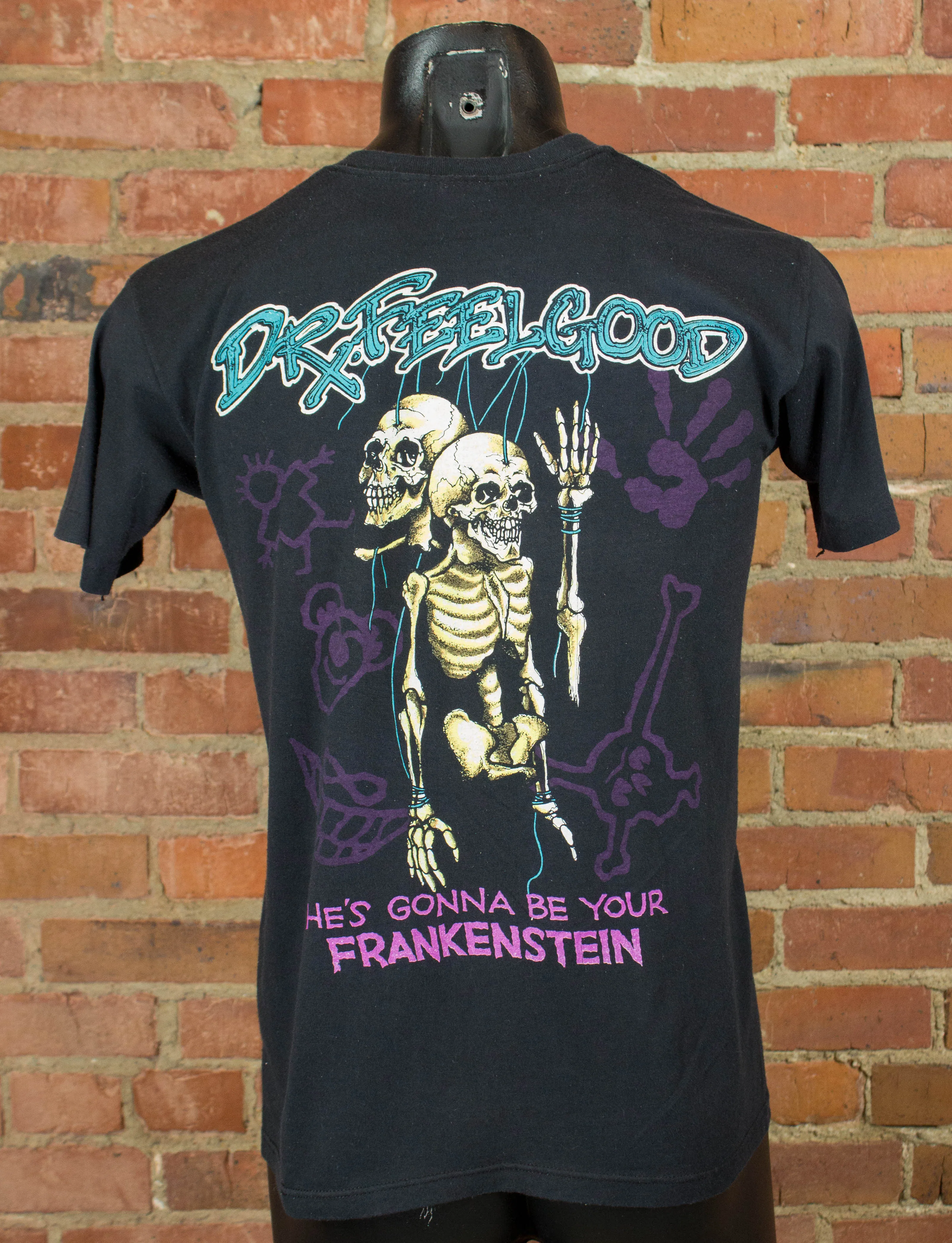 Vintage Motley Crue Concert T Shirt 1990 Without You Dr. Feelgood Black Small-Medium