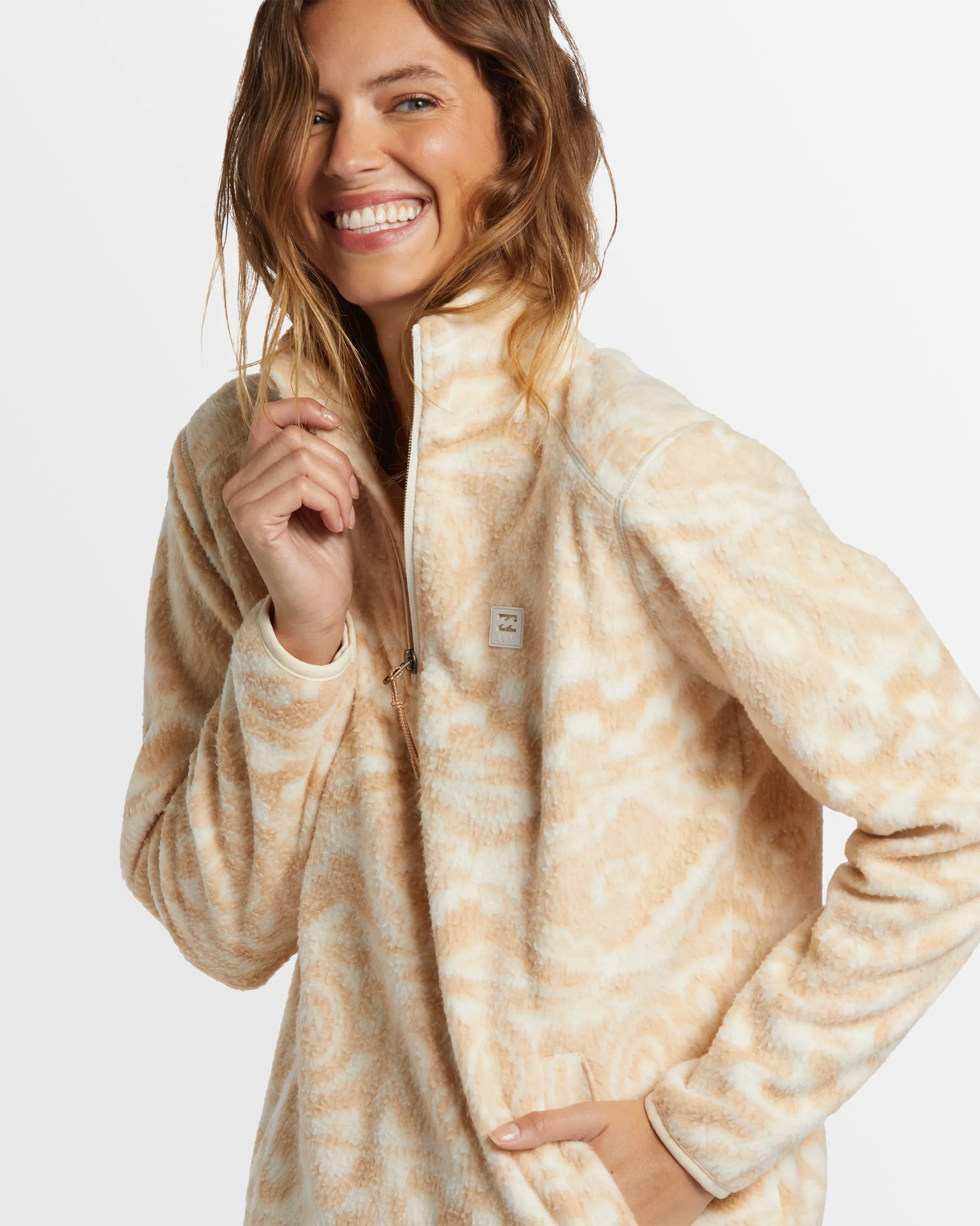 Womens A/Div Boundary Mock 3 Half Zip Fleece Jumper
