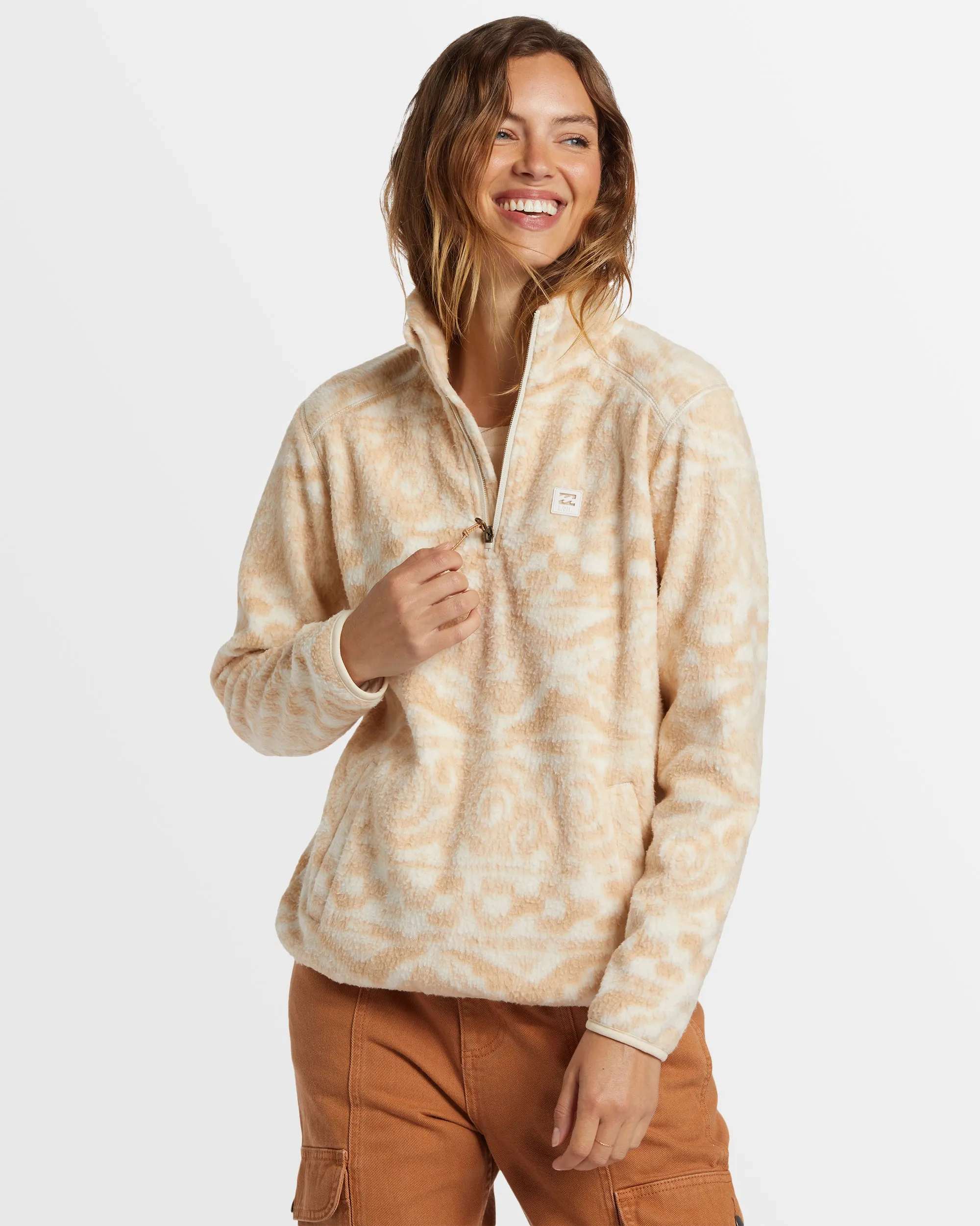 Womens A/Div Boundary Mock 3 Half Zip Fleece Jumper