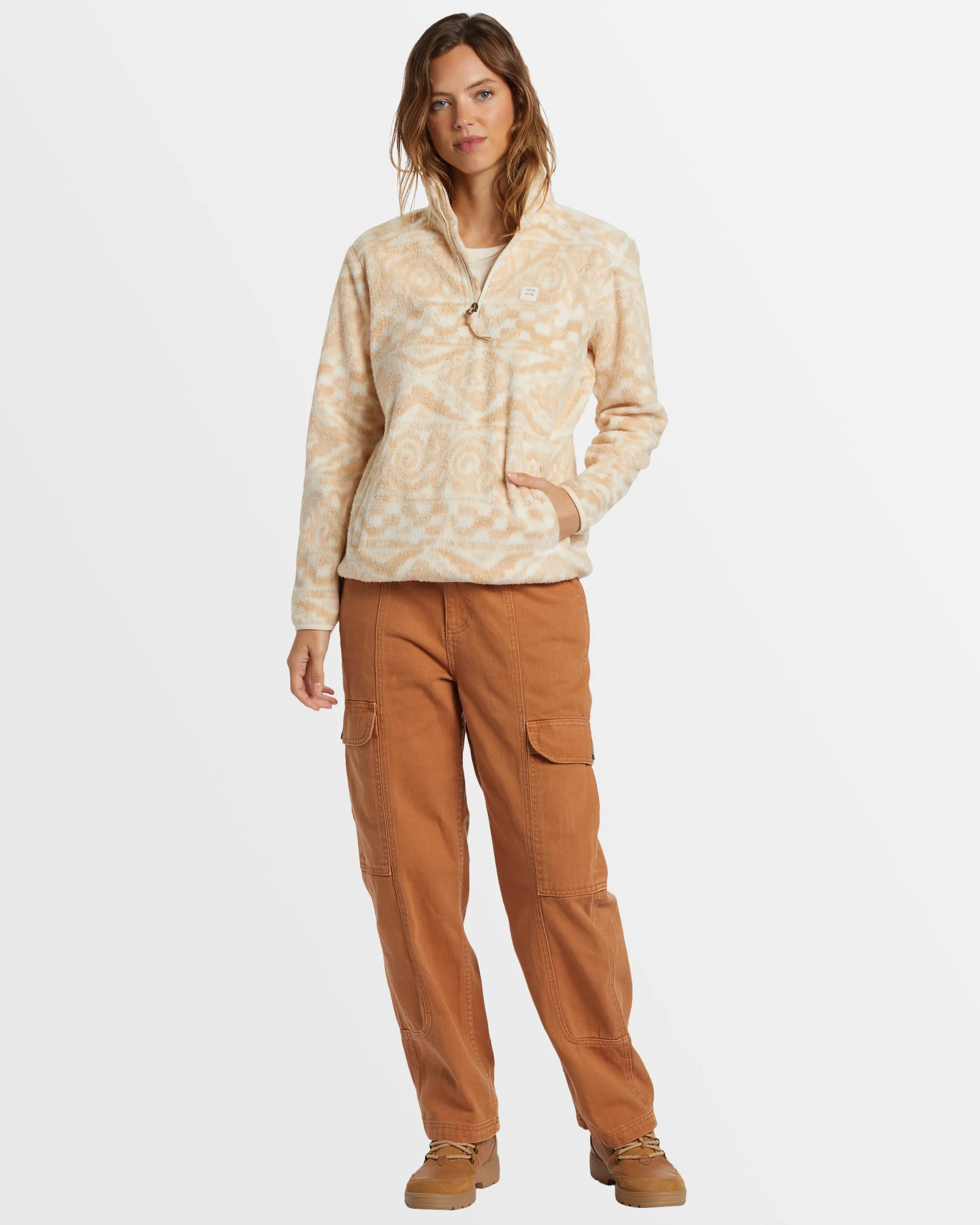Womens A/Div Boundary Mock 3 Half Zip Fleece Jumper