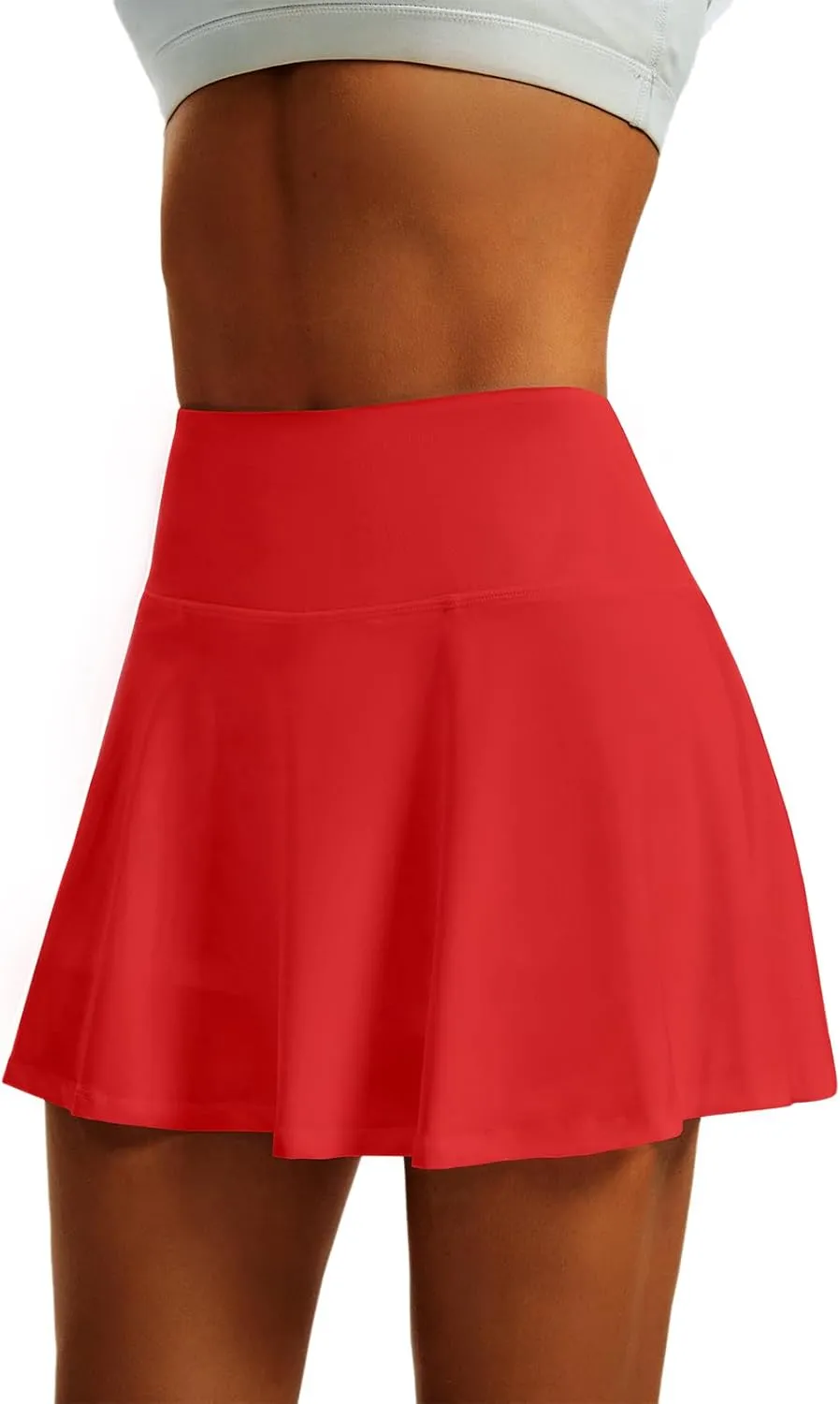 Women's High Waist Pleated Tennis Skirt Lightweight Athletic Golf Skorts Skirts for Women with 4 Pockets Shorts
