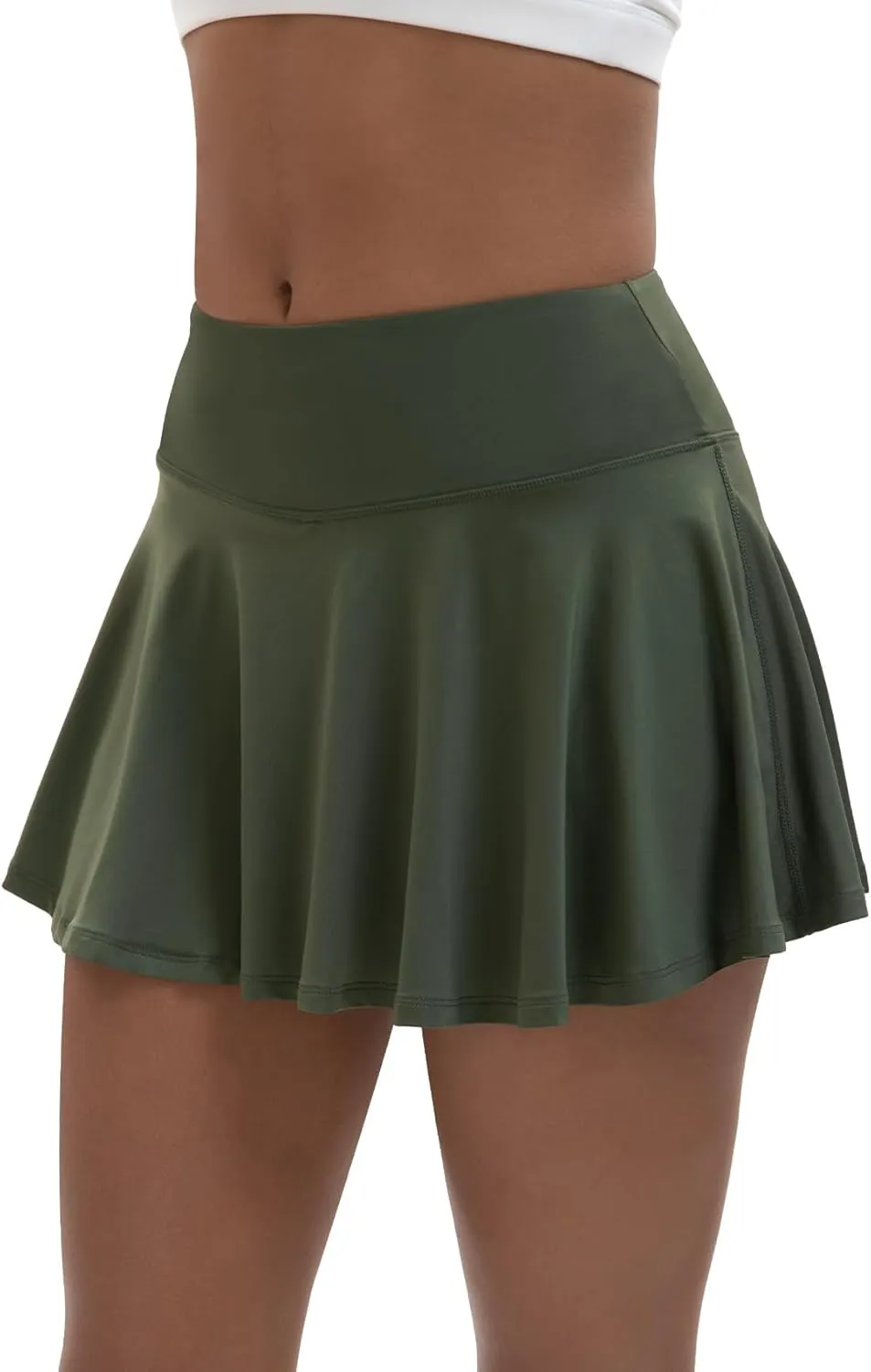 Women's High Waisted Pleated Tennis Skirts with Pockets Inner Shorts Lightweight Athletic Golf Skorts for Women
