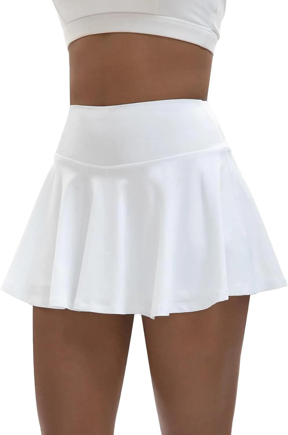 Women's High Waisted Pleated Tennis Skirts with Pockets Inner Shorts Lightweight Athletic Golf Skorts for Women