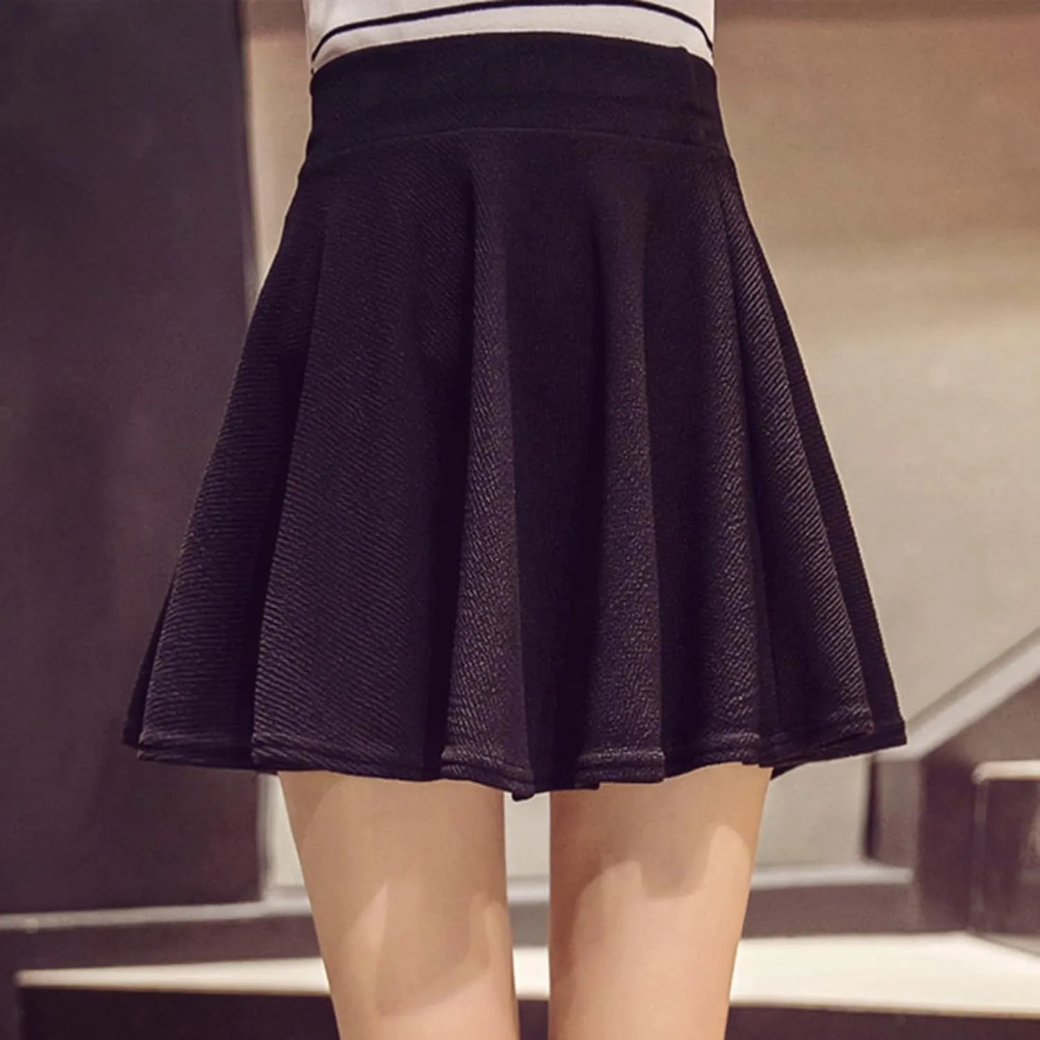 Womens Skirt Skorts for Women Loose Fit Crochet High Cut A Line Knit Basic Midi Knee Length Skirt 2024 Y2K