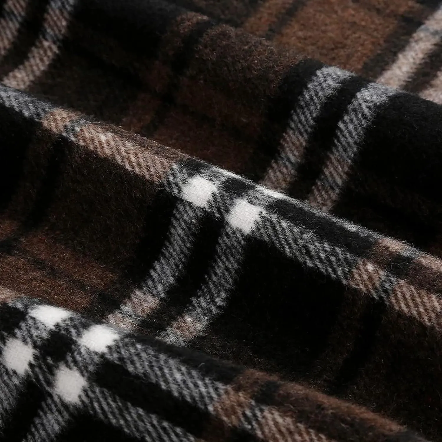 Womens Wool Plaid Mini Skirt Fall Winter High Waisted Bodycon Pencil Skirt Outfits for Women