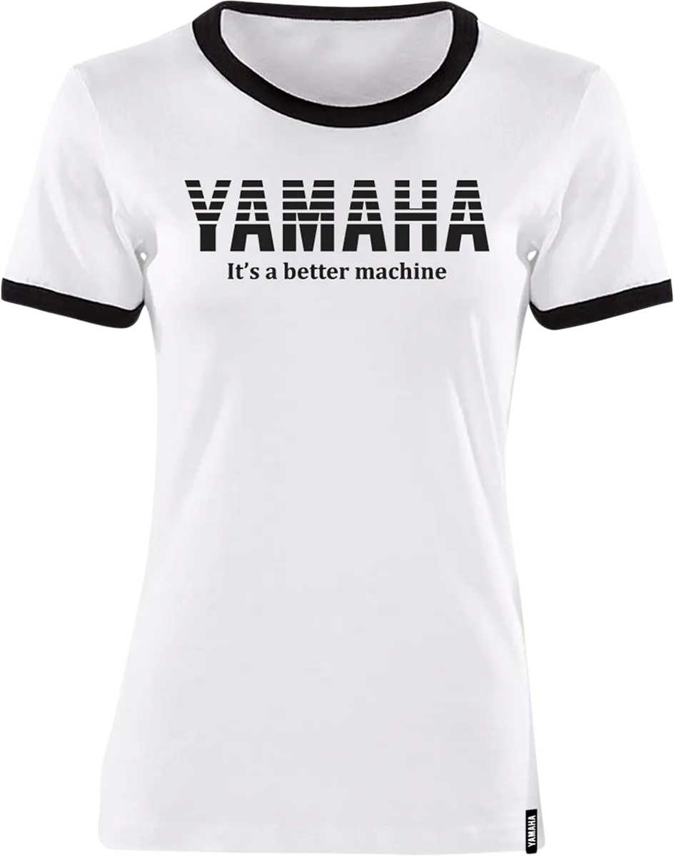 YAMAHA APPAREL Women's Yamaha Vintage T-Shirt - White/Black - 2XL NP21S-L1793-2X